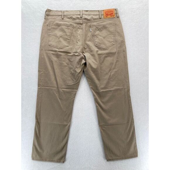 Levi's 502 Pants Mens 40x30 Regular Taper Brown Stretch Fabric Low Rise Chino‎ - Picture 13 of 13